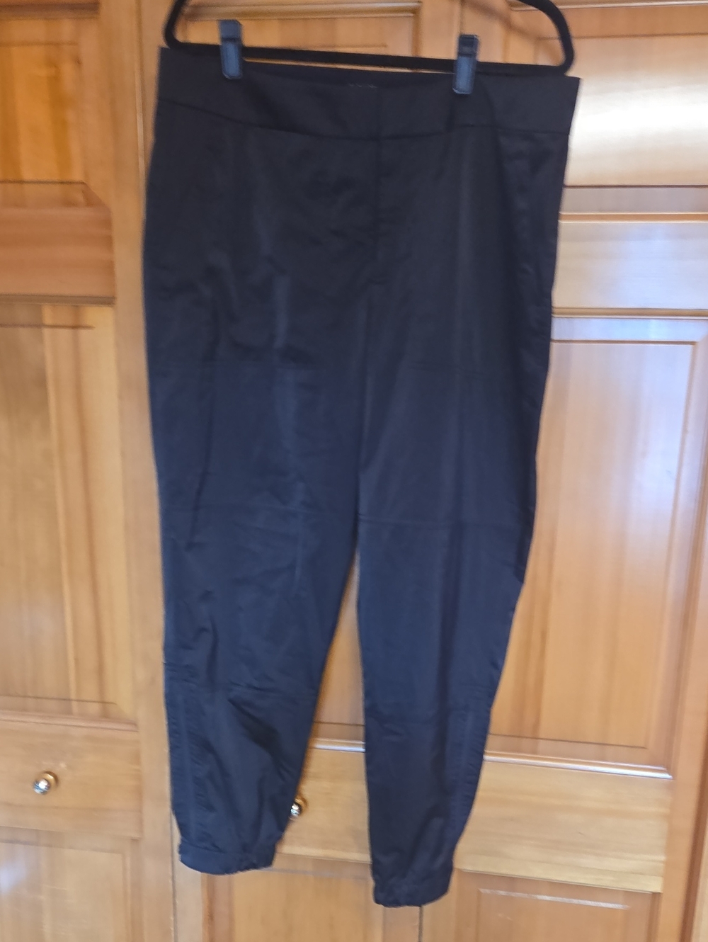 Athleta Black Tapered Track Joggers